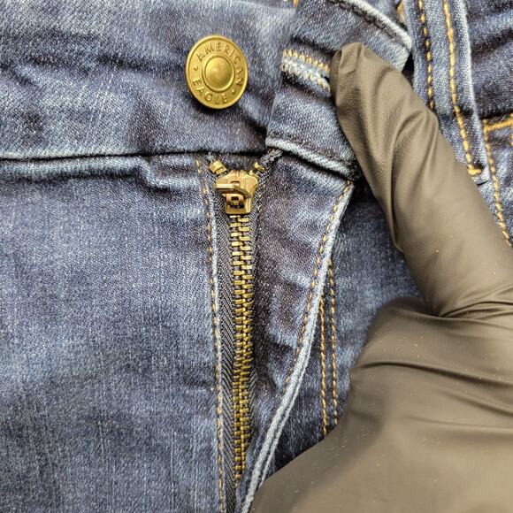 American Eagle Next Level Stretch Jeans Women’s Size 8 Blue Denim - Picture 7 of 9